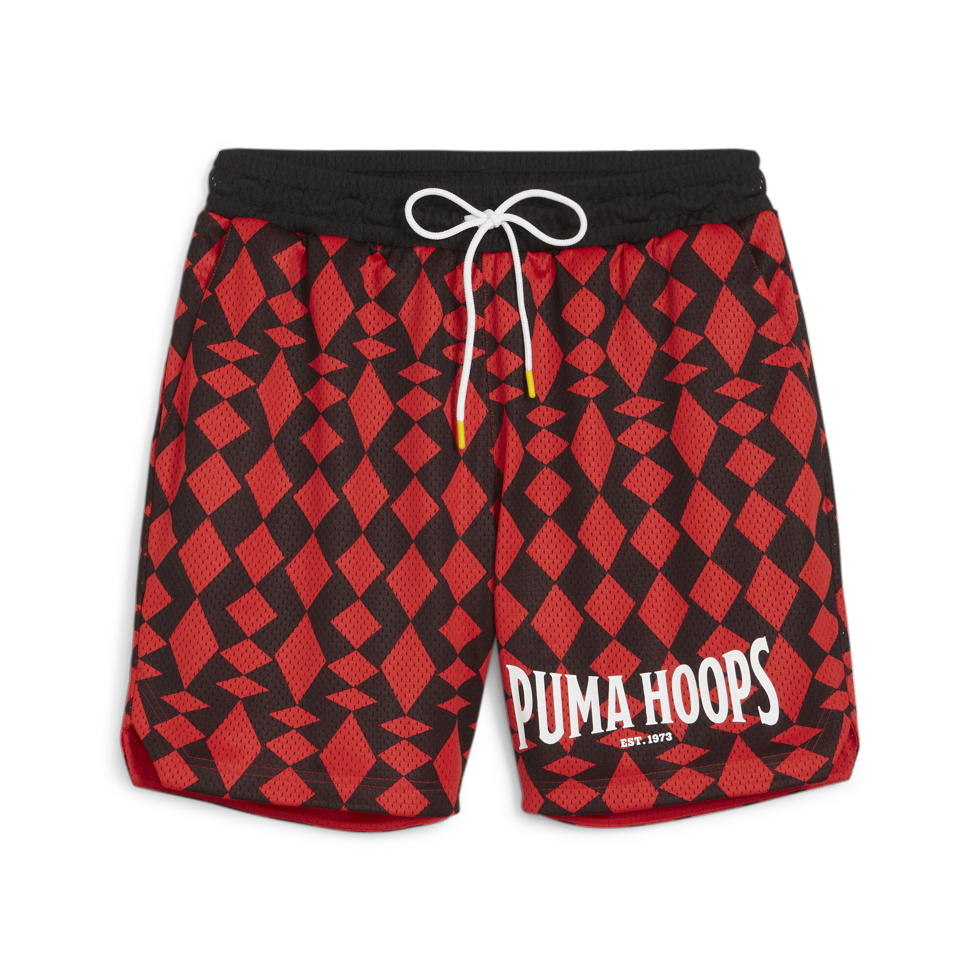 Men's PUMA Big Joker Basketball Shorts In Red, Size Large, Polyester