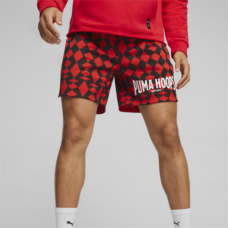 Men's PUMA Big Joker Basketball Shorts in Red size M