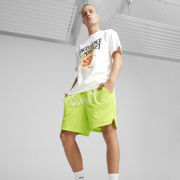 Remera Hoops Excellence para hombres, PUMA White, large-ARG