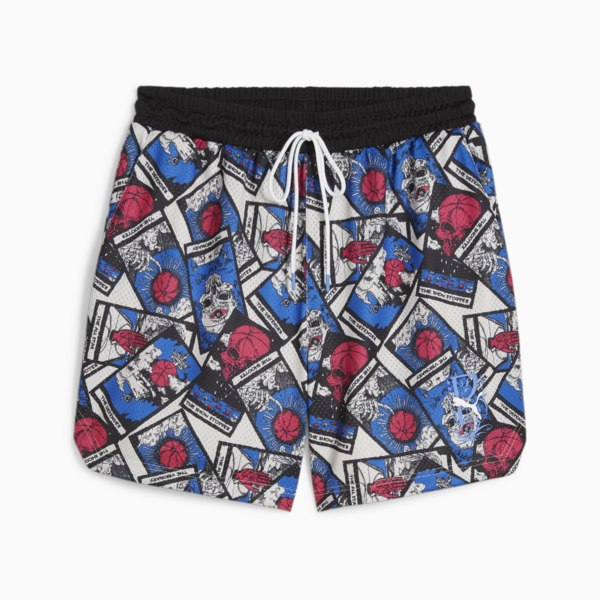 Shorts de básquet In Your Cards para hombre, Alpine Snow-AOP, large-ARG