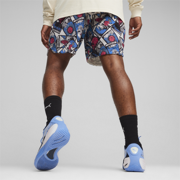 Shorts de básquet In Your Cards para hombre, Alpine Snow-AOP, large-ARG