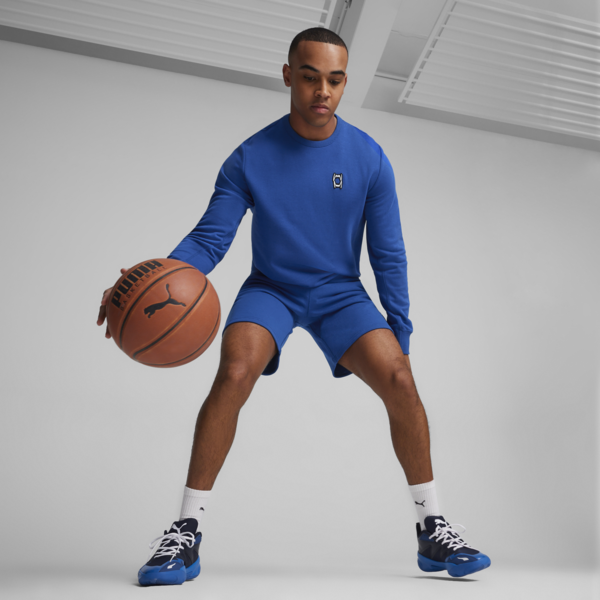 Buzo de basketball Pivot Crewneck, Cobalt Glaze, large-ARG