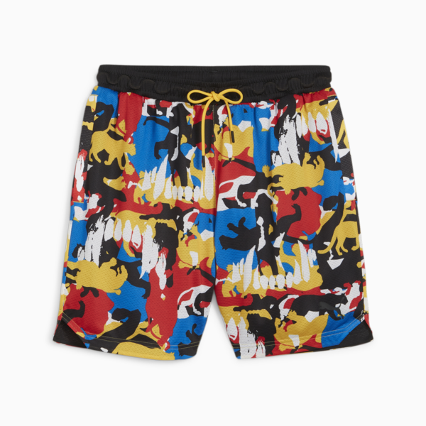 Winners Circle Basketball Shorts, PUMA Black-AOP, large-ZAF