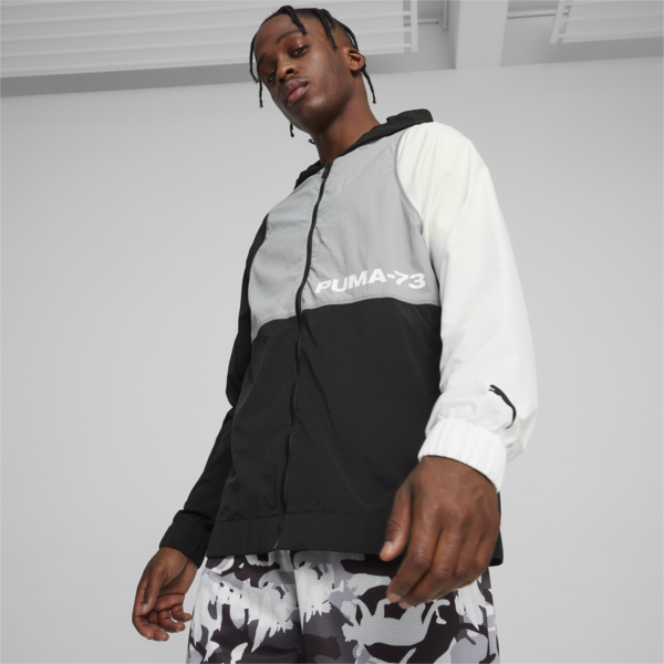 Campera de basketball Winners Circle, PUMA White-PUMA Black-Stormy Slate, large-ARG