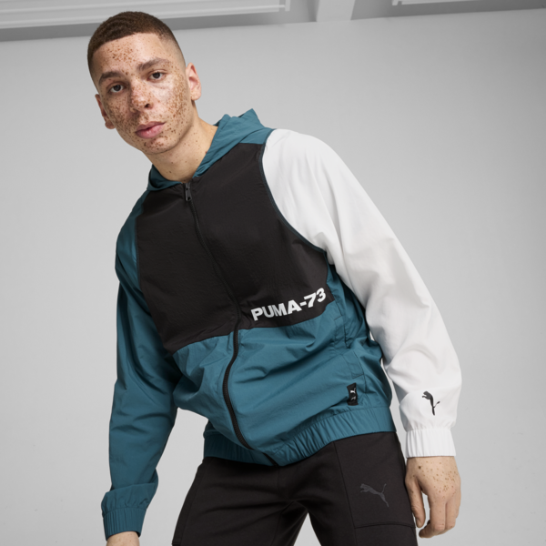 Campera de basketball Winners Circle, PUMA White-Cold Green-PUMA Black, large-ARG