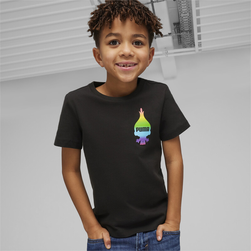 PUMA X TROLLS Kids' T-shirt in Black size 11-12Y
