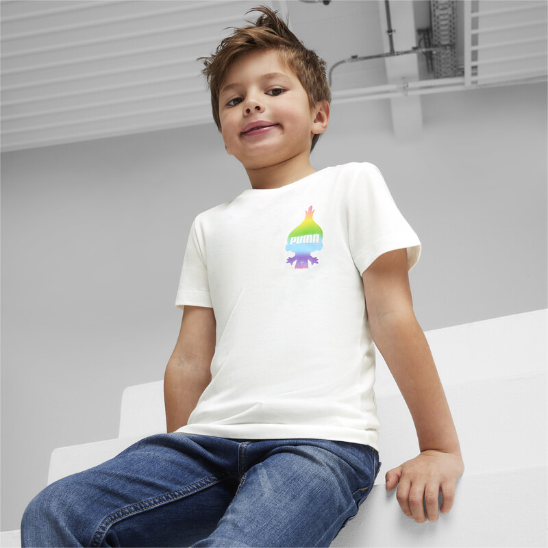 PUMA X TROLLS Kids' T-shirt in White size 7-8Y