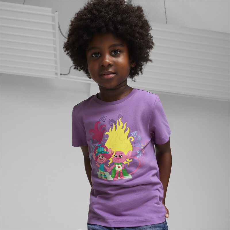 PUMA X TROLLS Kids' T-shirt in Ultraviolet size 11-12Y