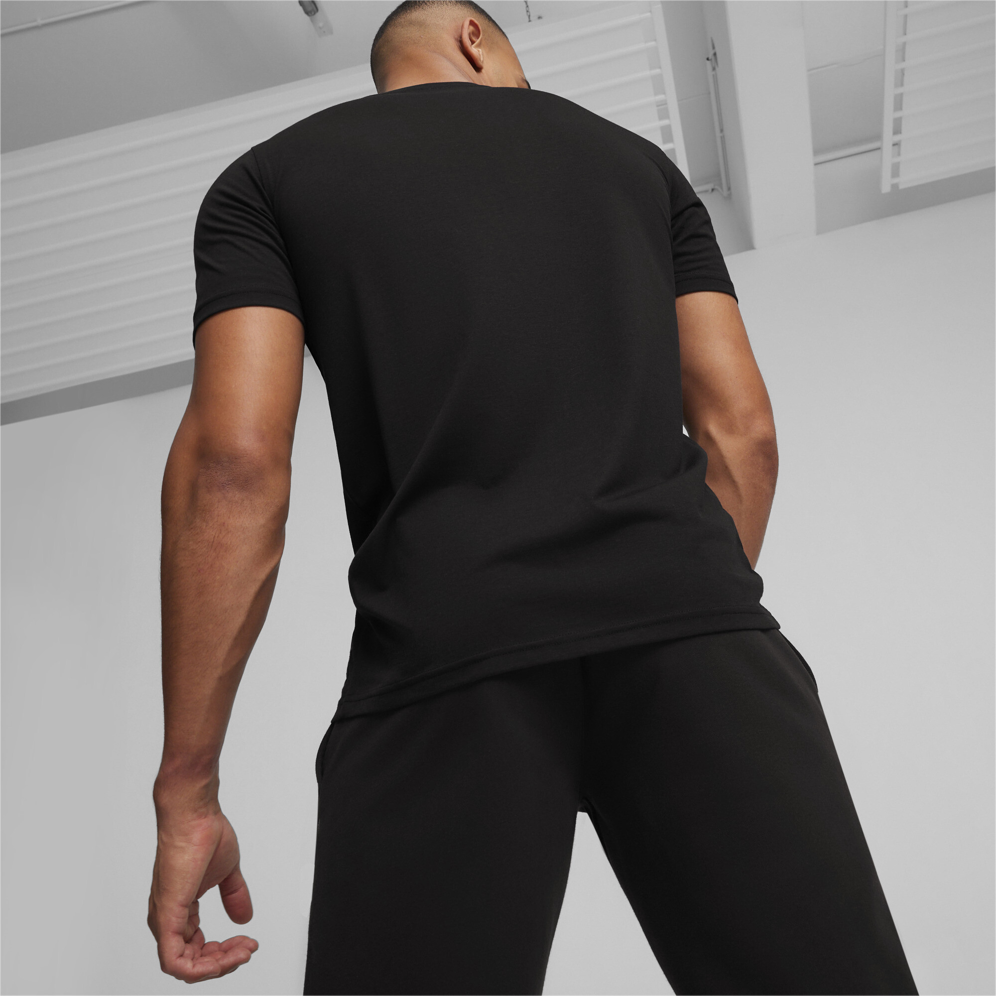 Men's PUMA TSA Basketball T-Shirt In Black, Size XS