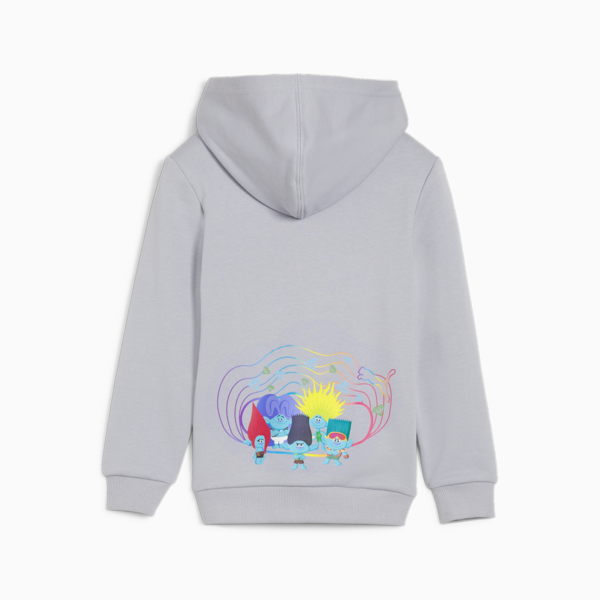 PUMA x TROLLS Kids' Hoodie, Gray Fog, large-ZAF