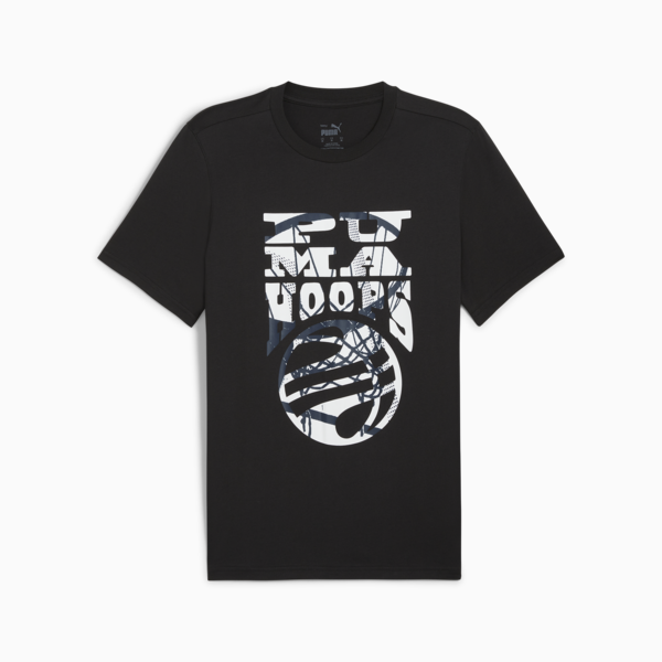 Remera de basketball para hombre The Hooper, PUMA Black, large-ARG