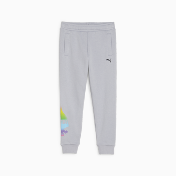 PUMA x TROLLS Kids' Sweatpants, Gray Fog, large-ZAF