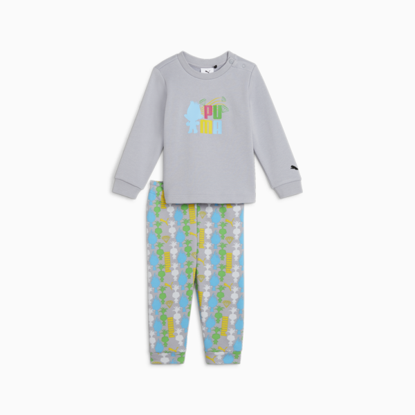 PUMA x TROLLS Toddlers' Jogger Set, Gray Fog, large-ZAF