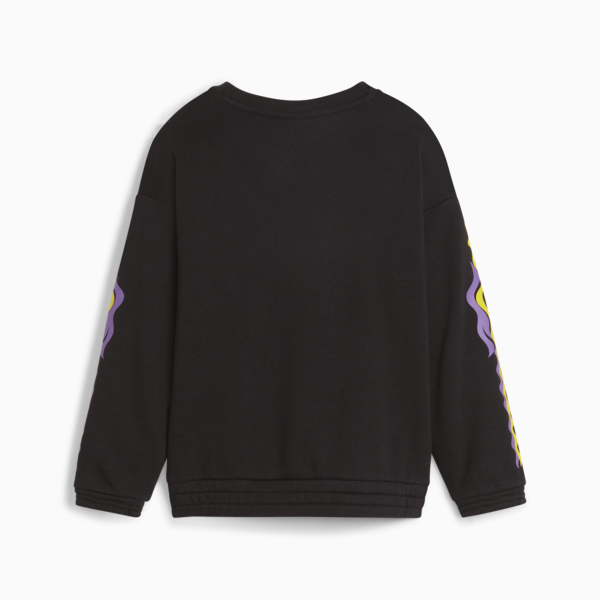 PUMA x TROLLS Kids' Sweatshirt, PUMA Black, large-ZAF