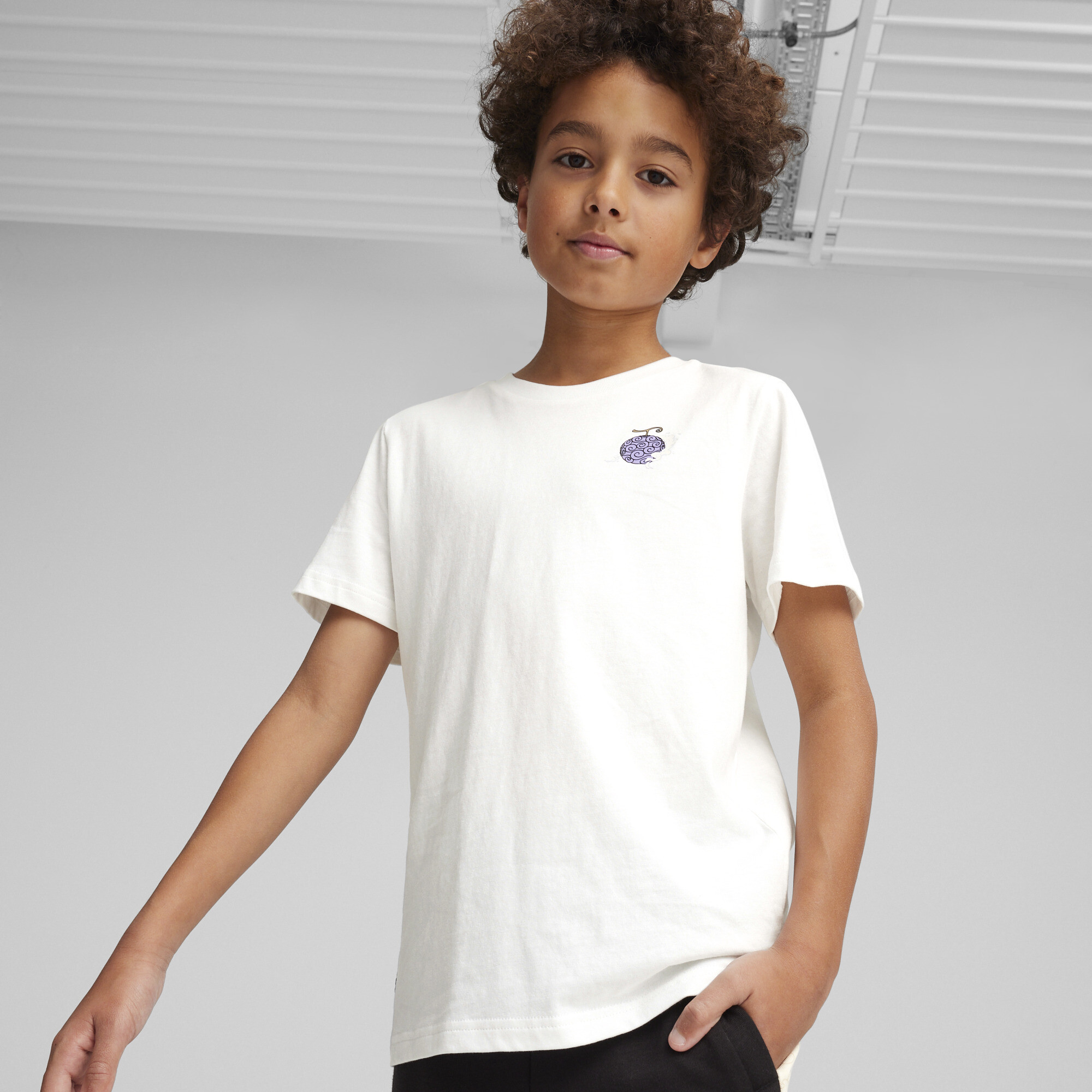 Puma x ONE PIECE Graphic T-Shirt Teenager Für Herren Für Damen Für Kinder | Mit Print | White | Größe: 13-14Y