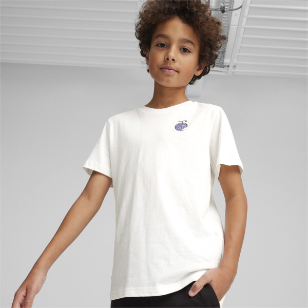 Shop Puma X One Piece Big Kids' Graphic T-shirt In White