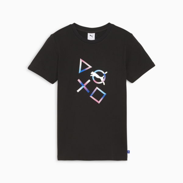 Playera juvenil PUMA x PLAYSTATION® I, PUMA Black, large-MEX
