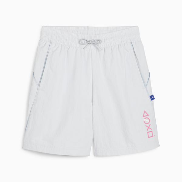 PUMA x PLAYSTATION Youth Shorts, Silver Mist, large-ZAF