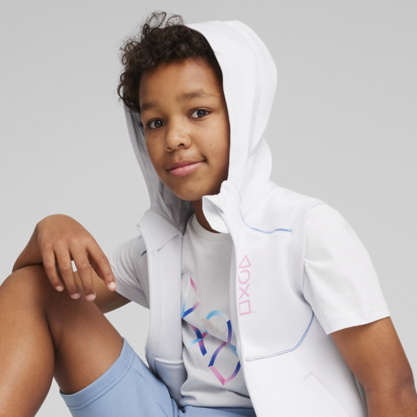 PUMA X PLAYSTATION Hoodie, Silver Mist, large-MEX