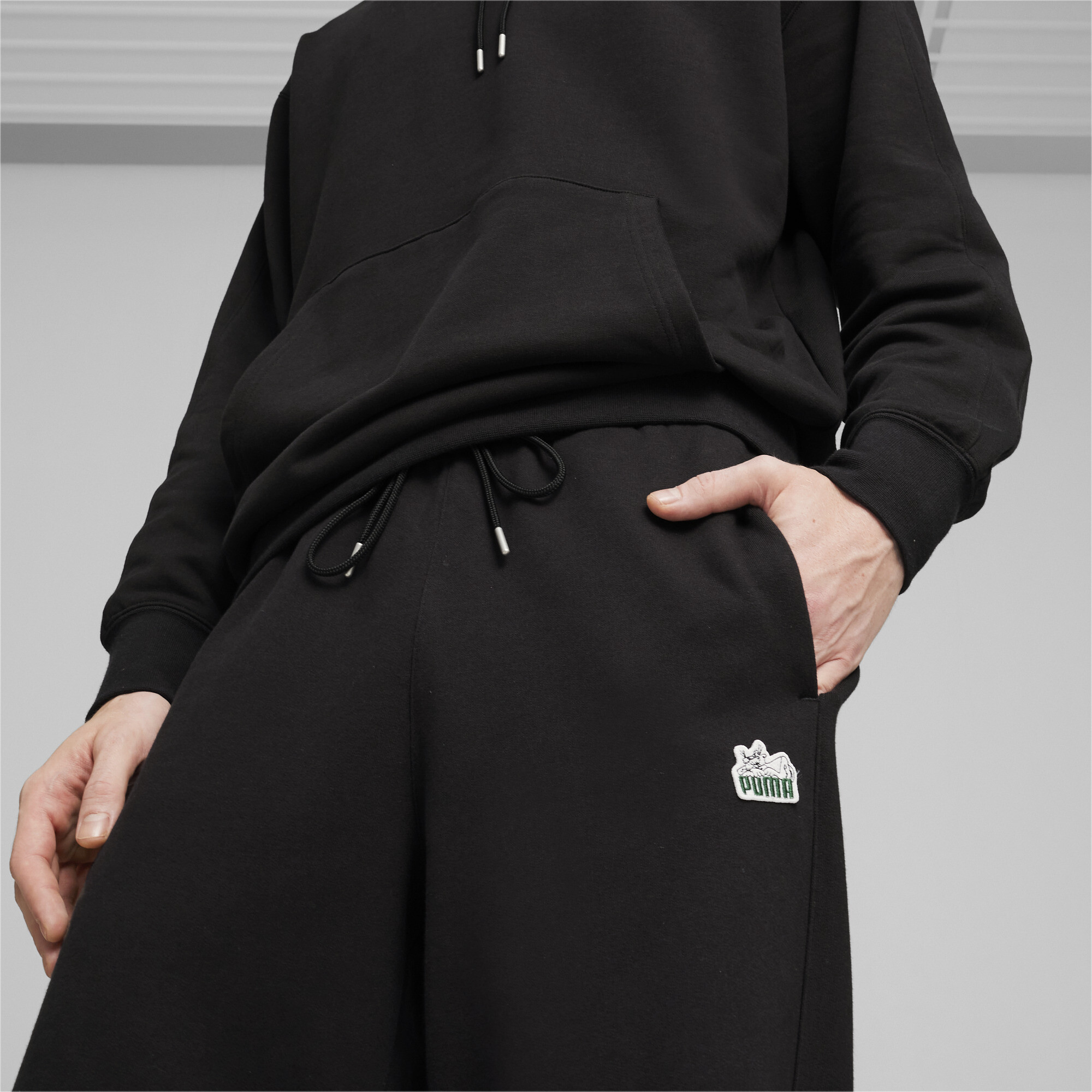 Men's T7 FTF Super PUMA Sweatpants In 10 - Black, Size XS