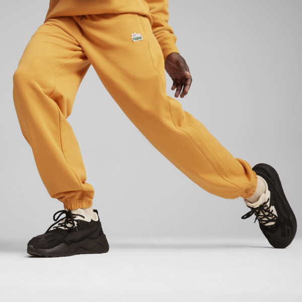 Puma mustard joggers clearance