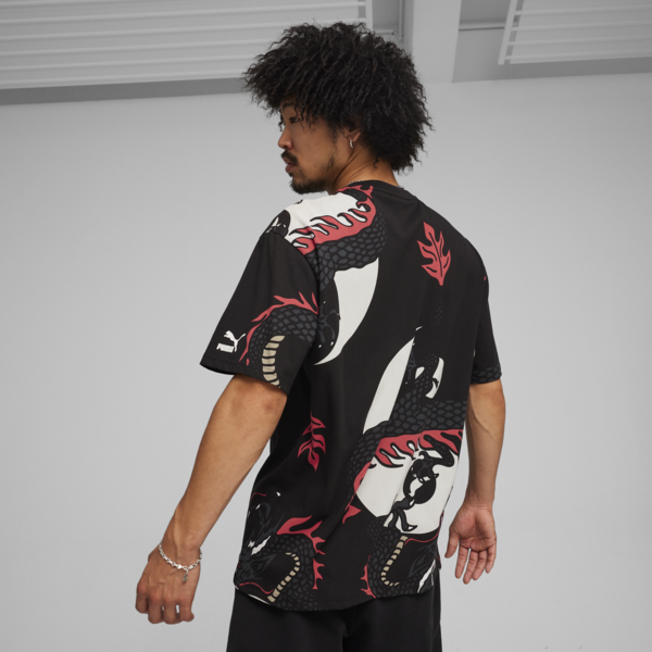 Remera PUMA X STAPLE, PUMA Black-Staple Pink, large-ARG