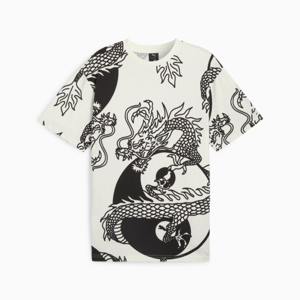 Remera PUMA X STAPLE, Warm White-Puma black, large-ARG