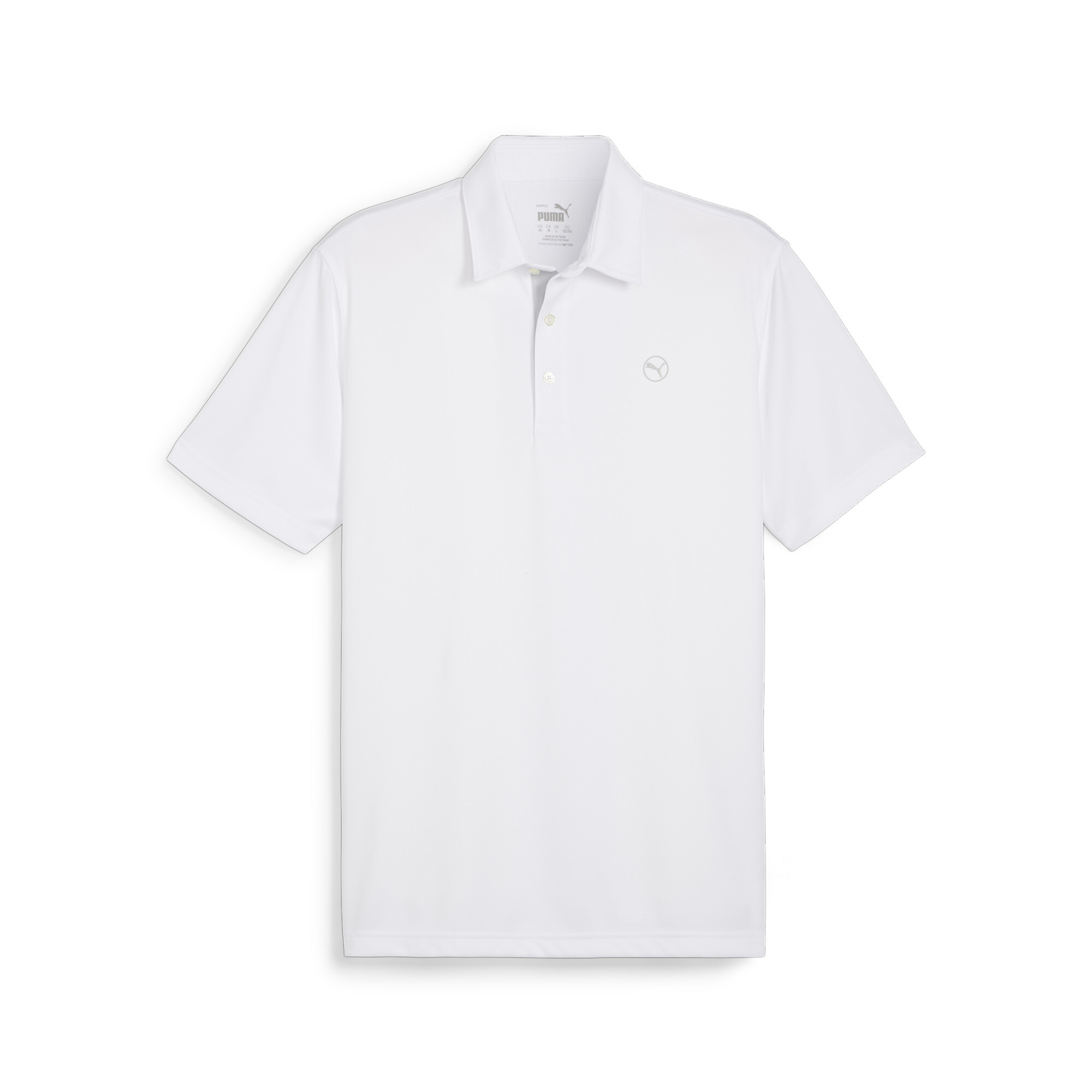 Men's Puma Pure Solid's Golf Polo T-Shirt, White T-Shirt, Size XL T-Shirt, Clothing