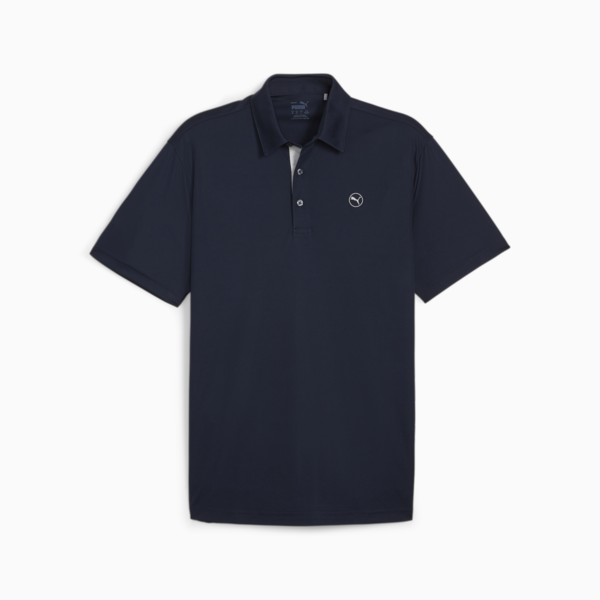 Pure Solid Men's Golf Polo, Deep Navy, large-ZAF