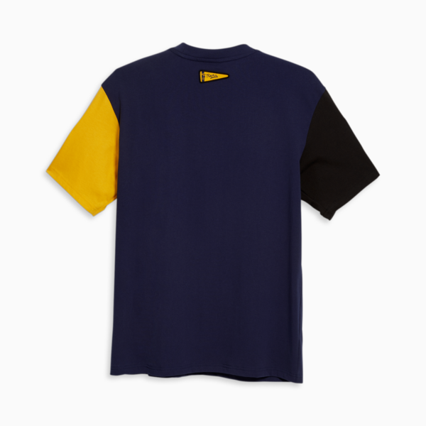 Playera para hombre PUMA x BLACK FIVES Rens 100, PUMA Navy-Yellow Sizzle-PUMA Black, large-MEX