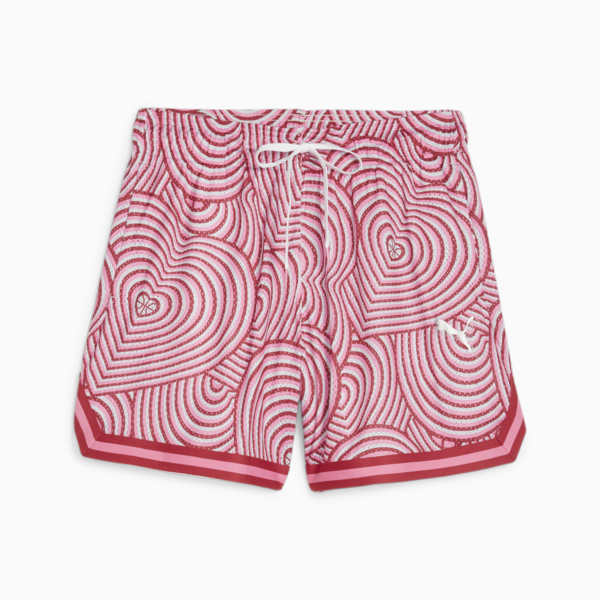 Shorts Game Love Heart para mujer, Club Red-AOP, large-ARG