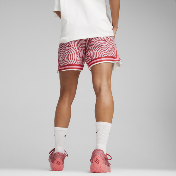 Shorts Game Love Heart para mujer, Club Red-AOP, large-ARG