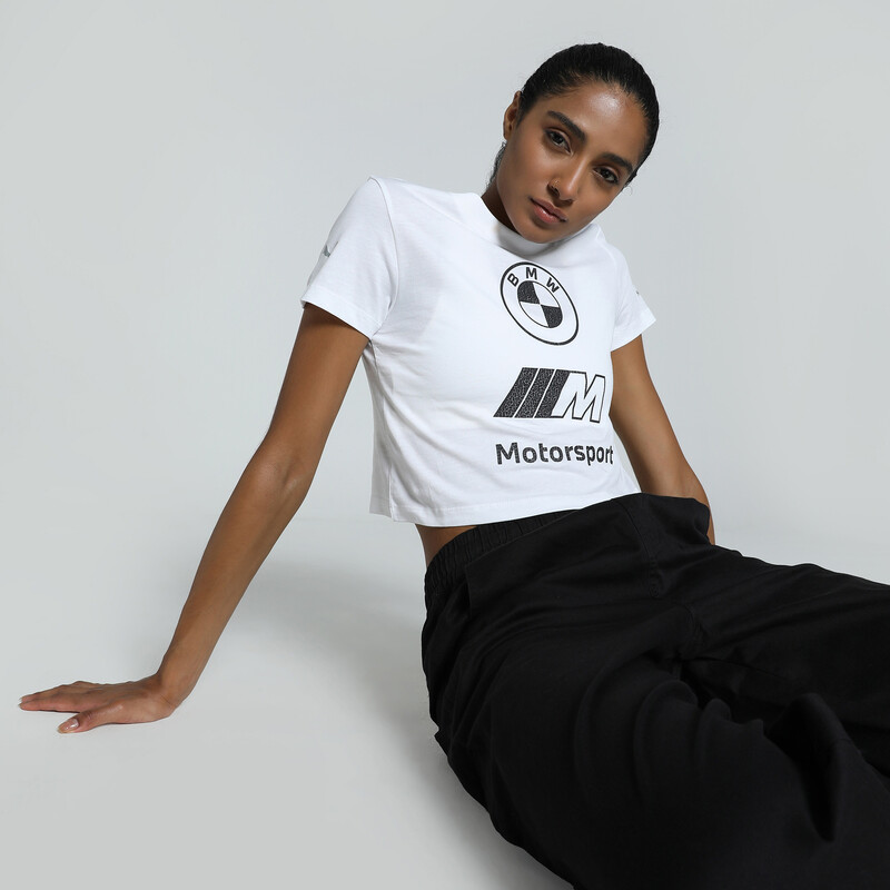 Women's PUMA BMW MMS Vintage Logo Slim Fit T-shirt