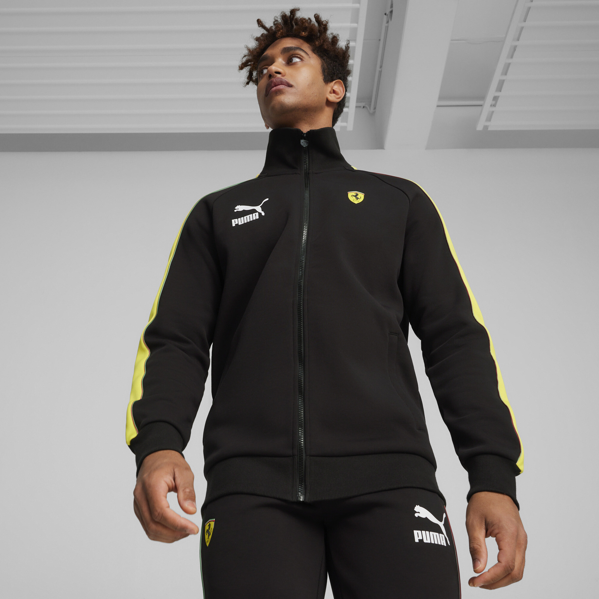 Scuderia Ferrari Race Iconic T7 Men s Motorsport Jacket black PUMA