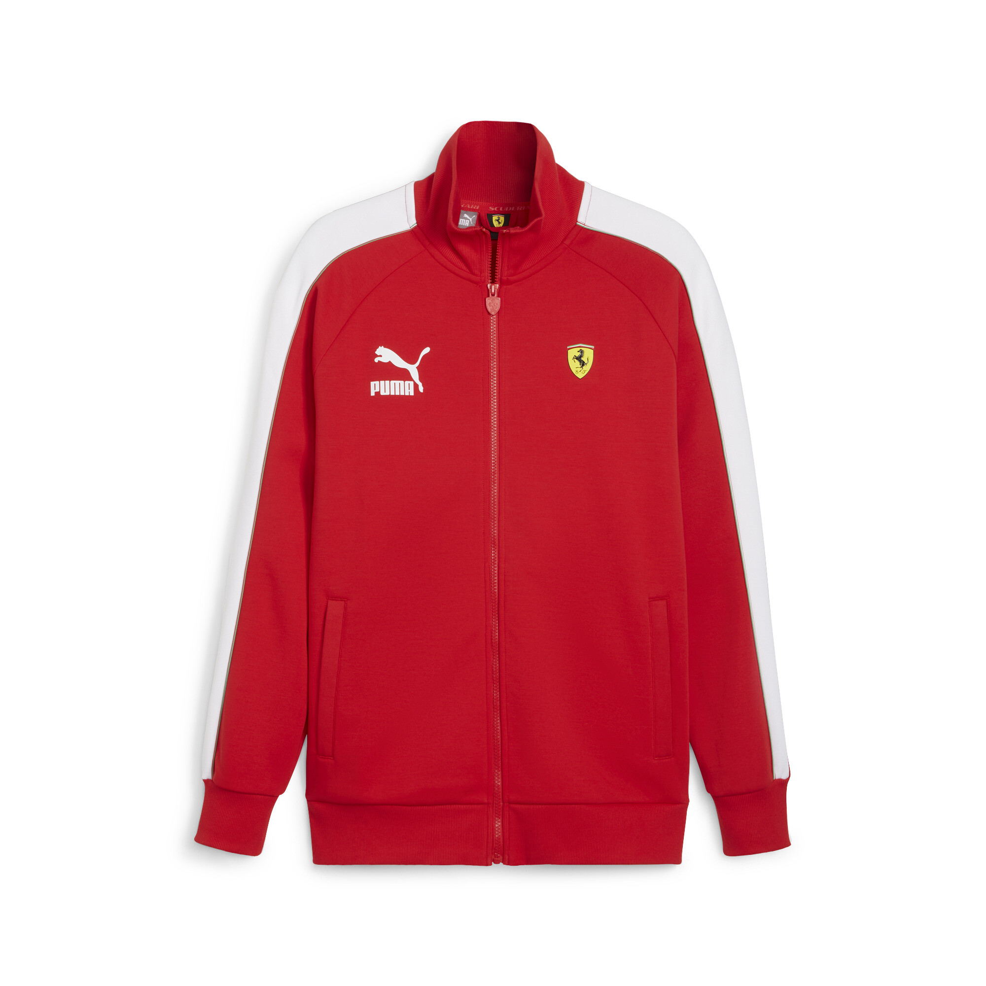 Men's PUMA Scuderia Ferrari Race Iconic T7 Motorsport Jacket In Red, Size Small, Polyester