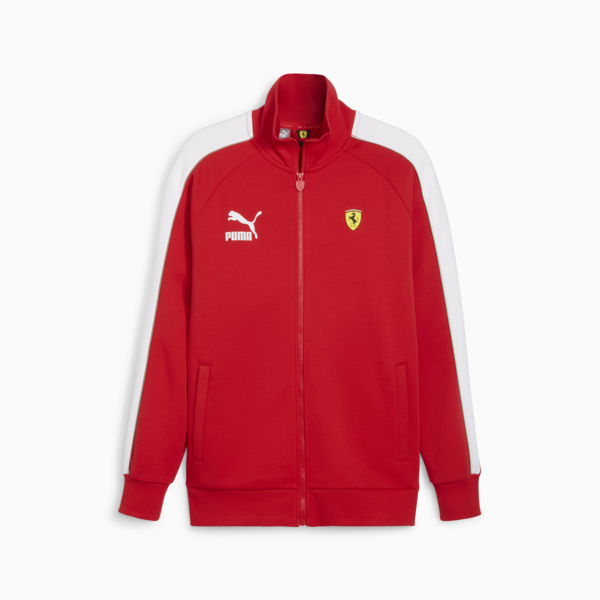 Scuderia Ferrari Race Iconic T7 Men's Motorsport Jacket, Rosso Corsa, large-ZAF