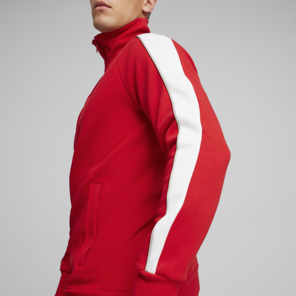 Scuderia Ferrari Race Iconic T7 Men's Motorsport Jacket, Rosso Corsa, large-ZAF