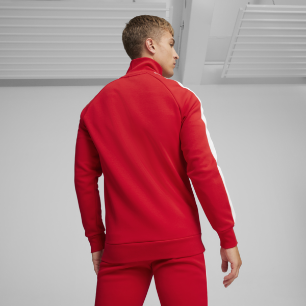 Scuderia Ferrari Race Iconic T7 Men's Motorsport Jacket, Rosso Corsa, large-ZAF