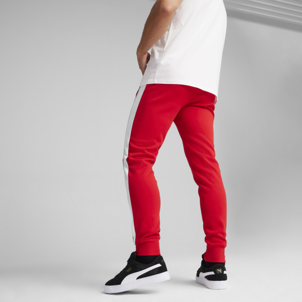 Scuderia Ferrari Race Iconic T7 Men's Motorsport Pants, Rosso Corsa, large-ZAF