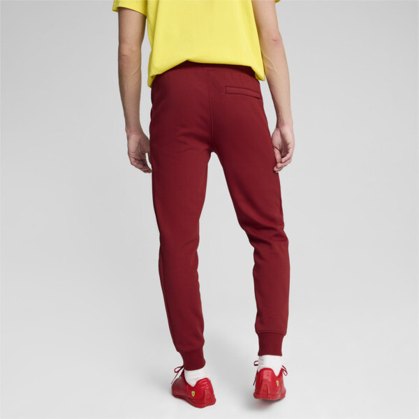 Scuderia Ferrari Race Iconic T7 Men's Motorsport Pants, Intense Red-Speed Yellow, large-ZAF