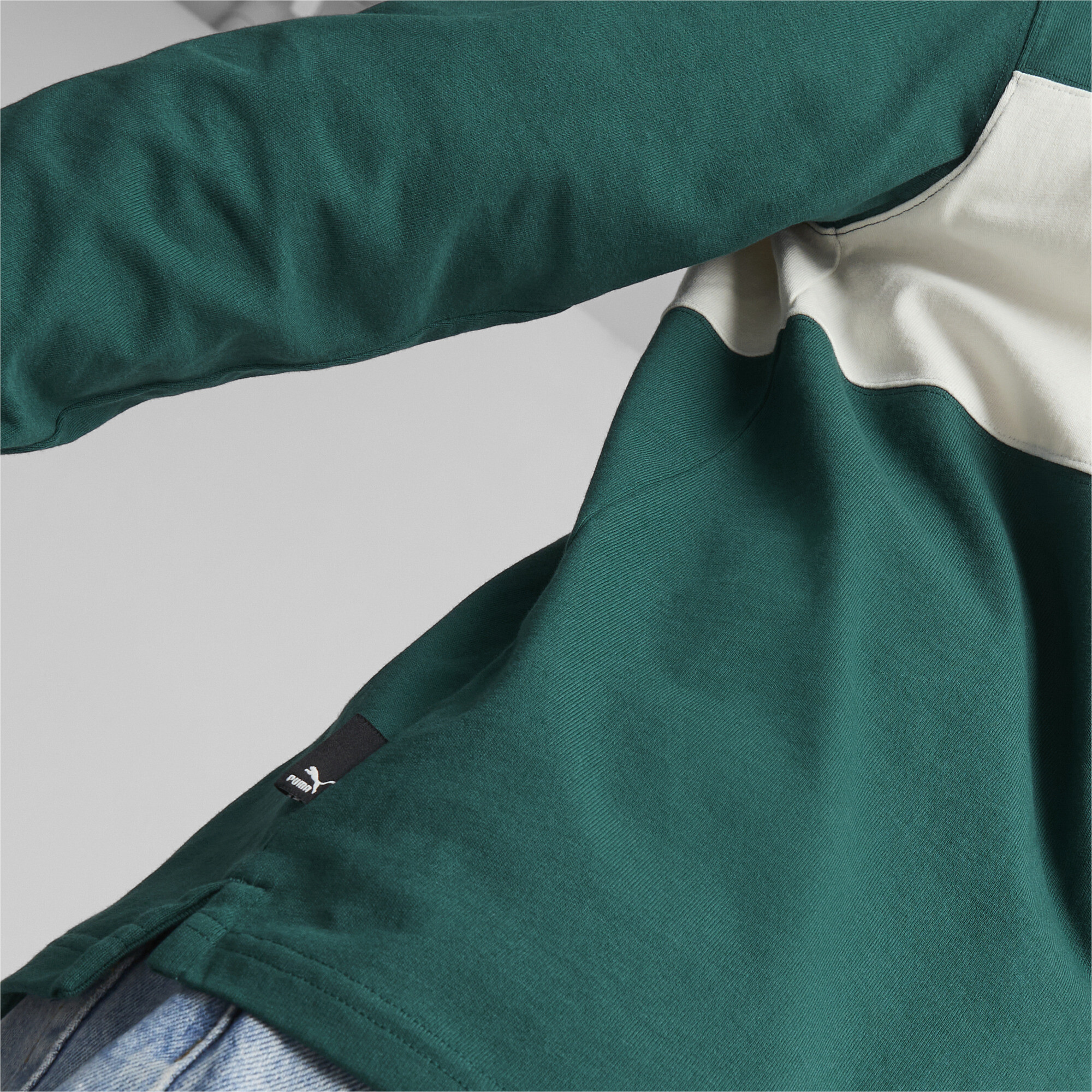 Men's Puma Team's Rugby Shirt, Green, Size XL, Clothing