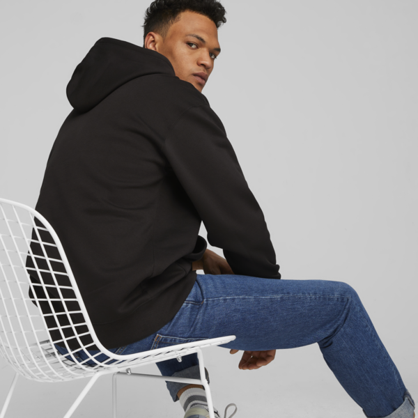 Sudadera con capucha CLASSICS CAFE PUMA para hombre, PUMA Black, large-MEX