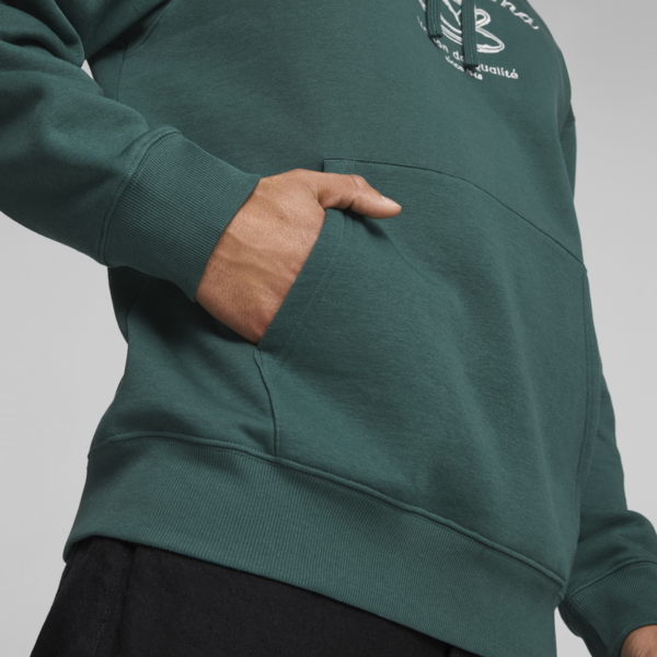 CLASSICS CAFE PUMA Men's Hoodie, Malachite, large-MEX