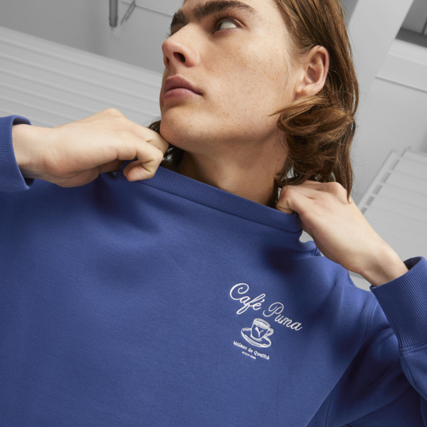 CLASSICS CAFE PUMA Men's Sweatshirt, Clyde Royal, large-ZAF