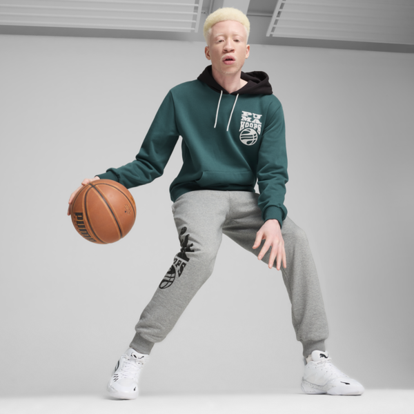 Buzo de basketball para hombre Posterize 2.0, Cold Green-PUMA Black, large-ARG