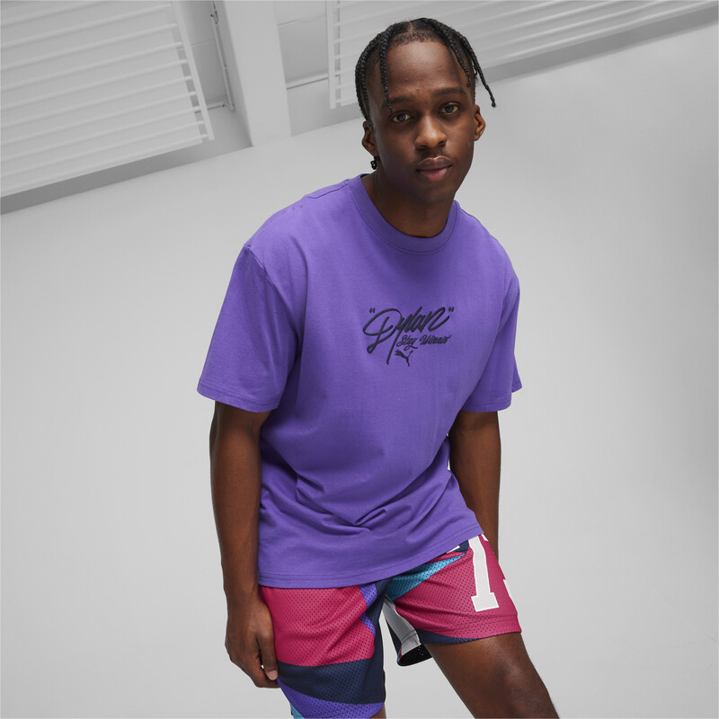 Men's PUMA Dylan's Gift Shop Basketball T-shirt in Ultraviolet size M