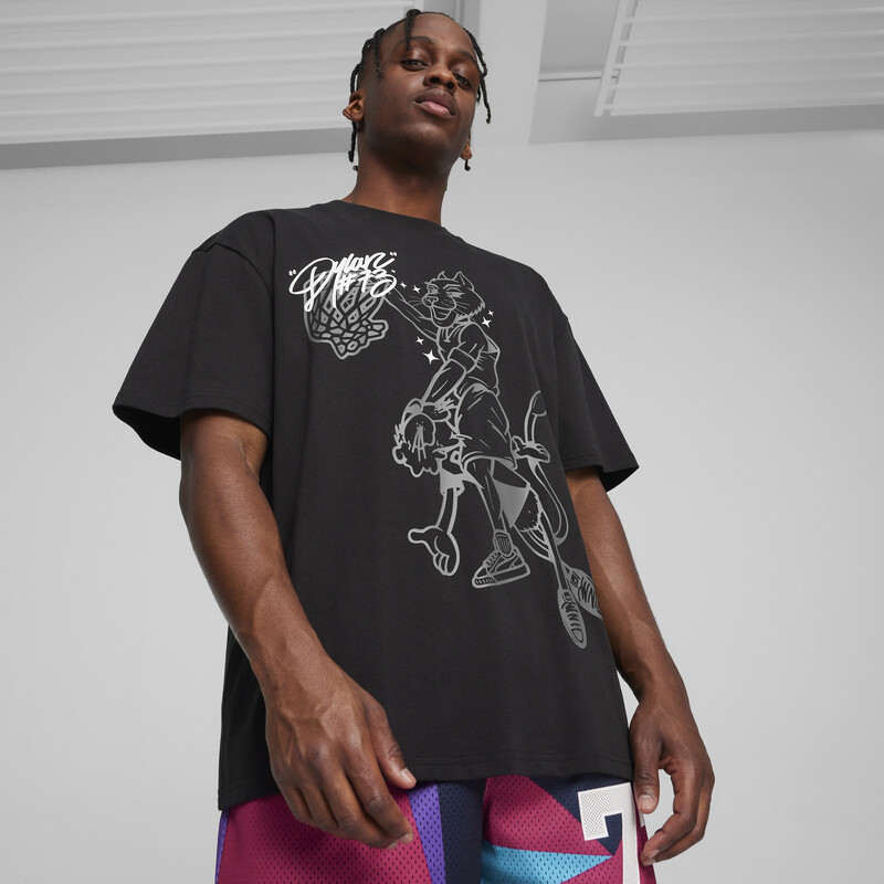 Men's PUMA Dylan's Gift Shop Basketball T-shirt in Black size L