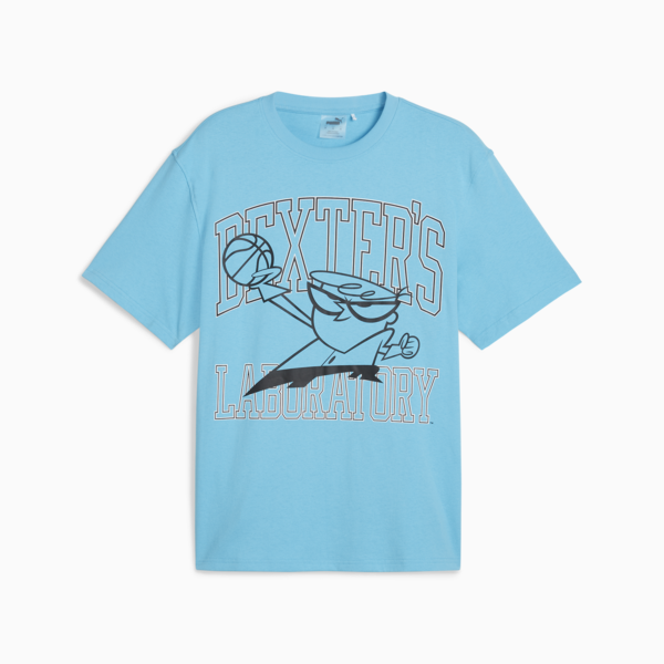 PUMA x DEXTER'S LABORATORY Men's Basketball Tee, Bright Aqua, large-ZAF