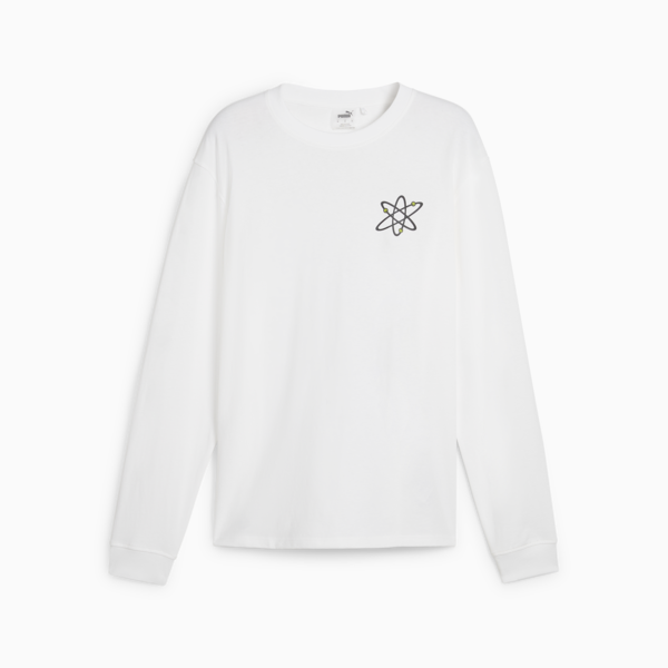 PUMA x DEXTER'S LABORATORY Men's Basketball Long Sleeve Tee, PUMA White, large-ZAF