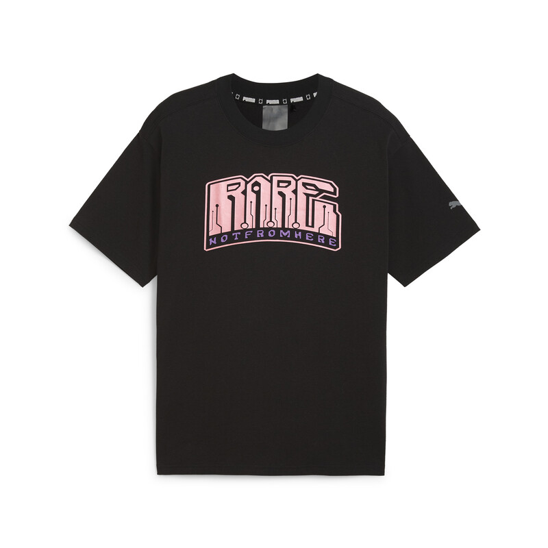 Men's PUMA MELO IRIDESCENT Basketball T-shirt in Black size M